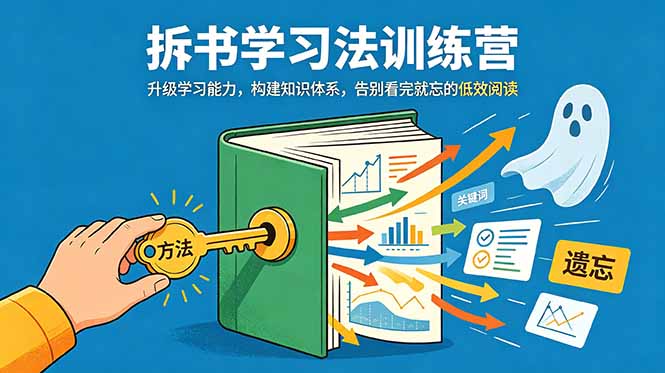 (18874期)拆书学习法训练营,升级学习能力,构建知识体系,,告别看完就忘的低效阅读-赛德副业库