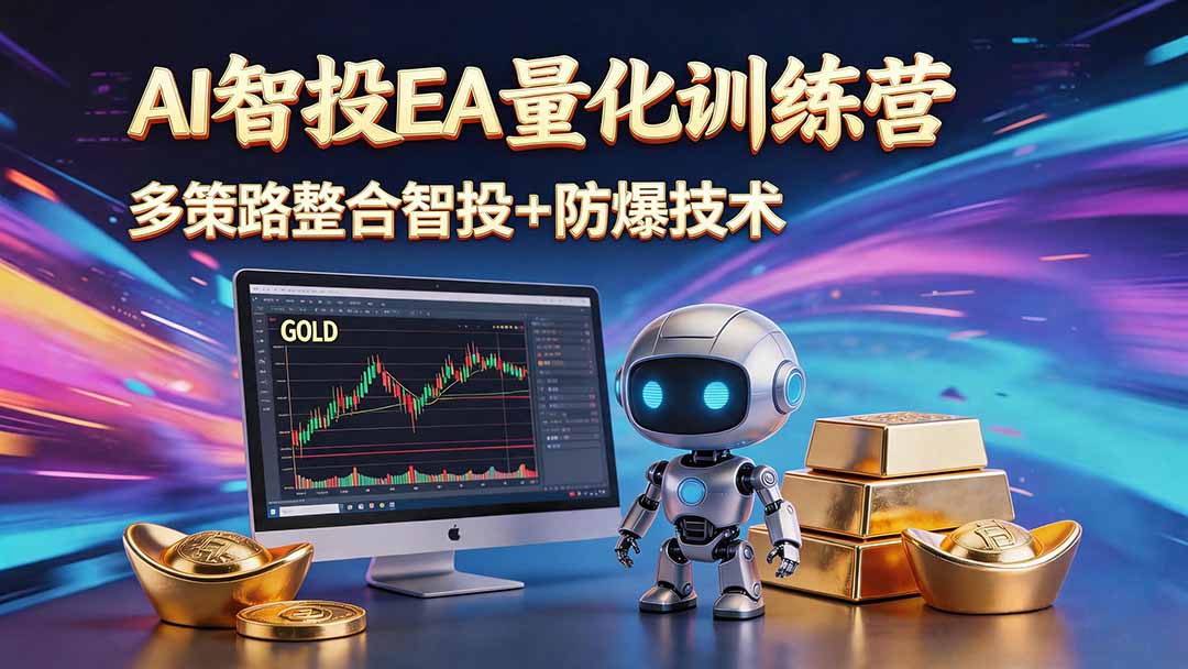 (18880期)AI智投EA量化运营技术,自动化黄金操盘技术,小白也可以轻松上手日入1000+-赛德副业库
