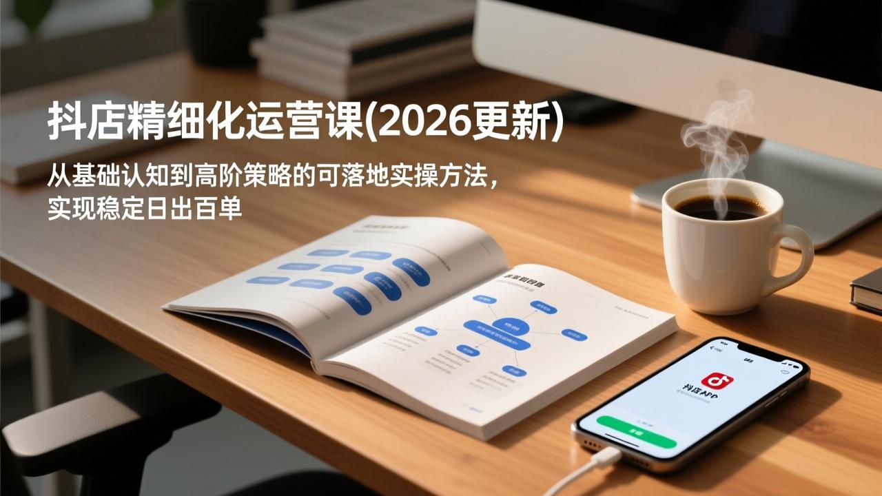 (18842期)抖店精细化运营课(更新6月),从基础认知到高阶策略的可落地实操方法,实现稳定日出百单-赛德副业库