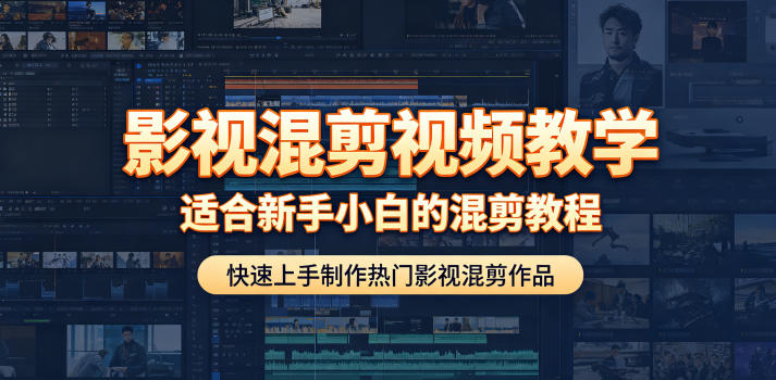 影视混剪视频教学,适合新手小白的混剪教程,快速上手制作热门影视混剪作品-赛德副业库