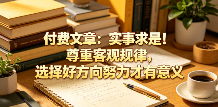 付费文章:实事求是!尊重客观规律,选择好方向努力才有意义-赛德副业库