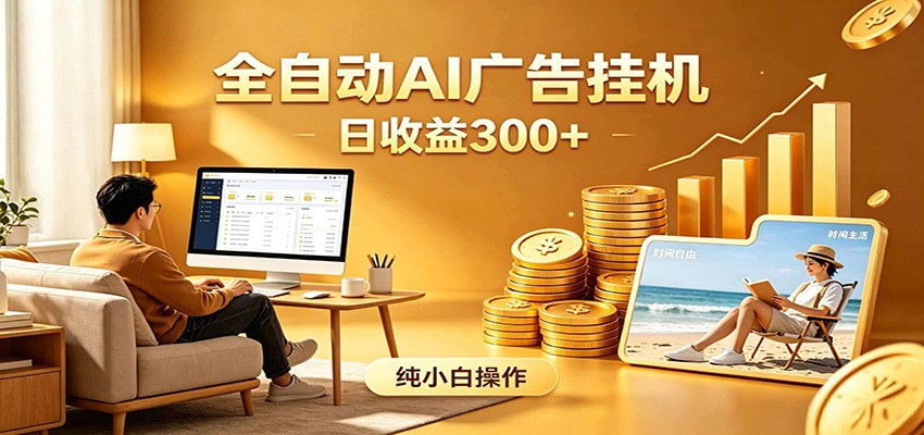 AI风口项目,全程解放双手,后台自动运行赚取收益,每天稳定收益300+-赛德副业库