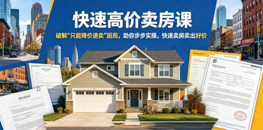 快速高价卖房课,破解“只能降价速卖”困局,助你步步实操,快速卖房卖出好价(更新2026)-赛德副业库
